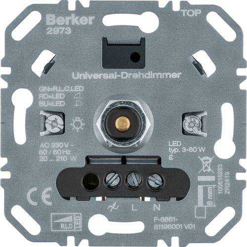 Berker 2973 Universal-Drehdimmer (R, L, C, LED), Lichsteuerung Mesch Shop Berker 2973 Universal-Drehdimmer (R, L, C, LED), Lichsteuerung Mesch Shop